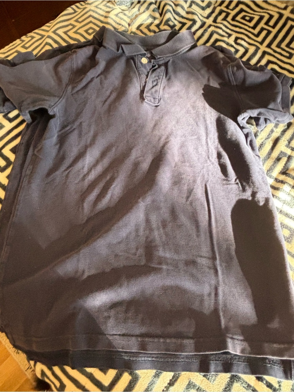 Two Cat & Jack Navy Blue Short Sleeve Polos